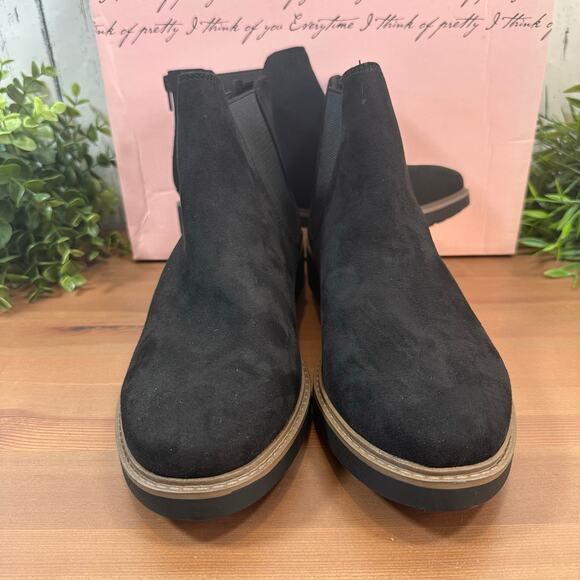 Kensie Women's Sandor Black Suede Ankle Boots Size 9 - Picture 4 of 9